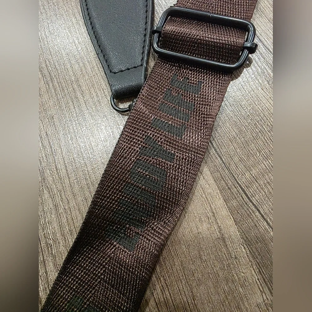 Enjoy Life Motivational Nylon Bag Strap Replacement Pochette Crossbody Y2k Brown